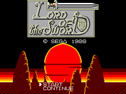 Lord of the Sword (USA, Europe) Title Screen